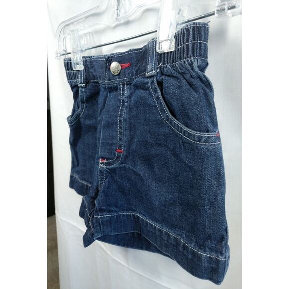 Oshkosh Girls Shorts Size 2/2T Blue Denim Jeans Patriotic 4th Of July Holiday - Picture 3 of 6